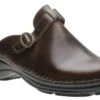 Aster Brown Leather Clog