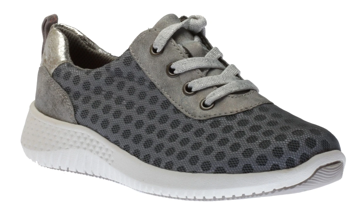 RELIFE R4048 Light Blue Polka Dot Lace-Up Walking Shoe 1 RELIFE R4048 Light Blue Polka Dot Lace-Up Walking Shoe