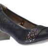 RELIFE R4037 Navy Silver Cutout Dress Pump