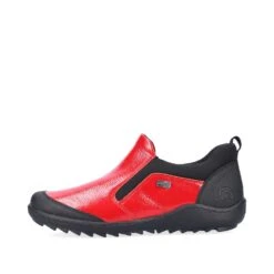 Remonte Jura Scuba Red Patent Slip-On Walking Shoe -Remonte Shop remr142933e