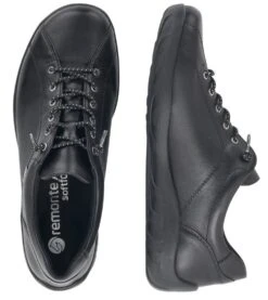 Remonte Cristallino Black Leather Sneaker -Remonte Shop rier351502b