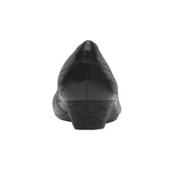 Rockport Judson Black Perforated Leather Wedge Pump -Remonte Shop rocjudsonpp01c