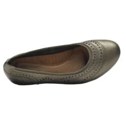 Rockport Judson Metallic Perforated Leather Wedge Pump -Remonte Shop rocjudsonpp11b
