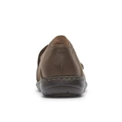 Paulette Stone Nubuck Slip-On Flat -Remonte Shop rocpaulette07h