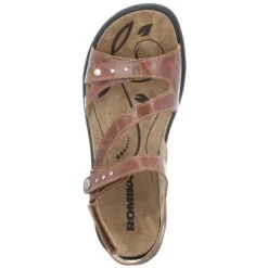 Ibiza 70 Brandy Brown Leather Asymmetrical Sandal -Remonte Shop rom16070 24320g