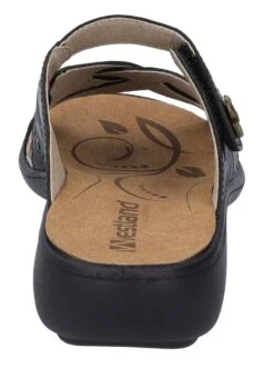 Ibiza 99 Black Leather Slide Sandal -Remonte Shop rom16099 40100c