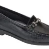 Metro Black Patent Slip On Loafer