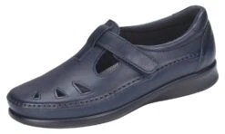 Roamer Navy Leather Slip-On Loafer -Remonte Shop sasroamer03c