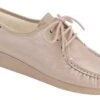 Siesta Mocha Leather Lace-Up Loafer