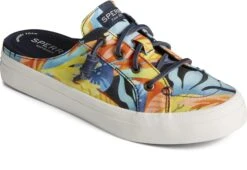 Sperry Crest Vibe Coral Floral Navy Multicolour Mule Sneaker