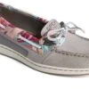Sperry Starfish Coral Floral Grey Multicolour Boat Shoe
